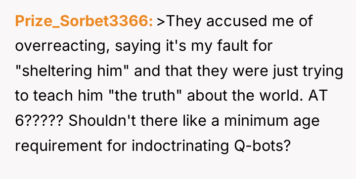 Prize_Sorbet3366 >They accused me of overreacting, saying it's my fault...