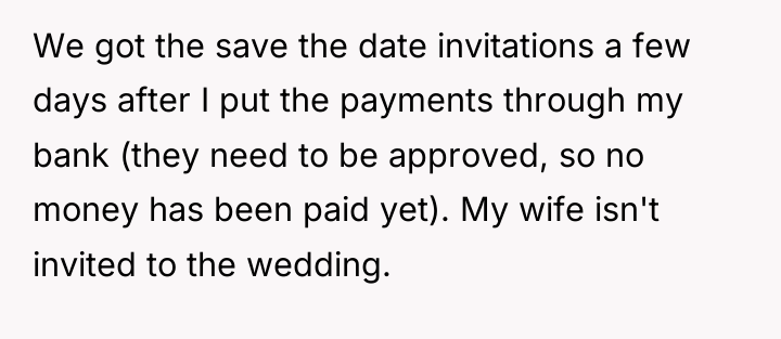 We got the save the date invitations a few days...