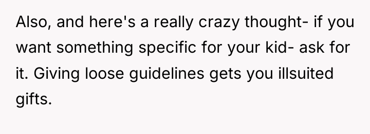 Also, and here's a really crazy thought- if you want...