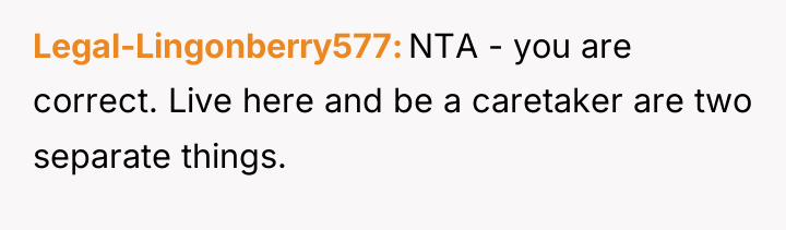 Legal-Lingonberry577 NTA - you are correct. Live here and be...
