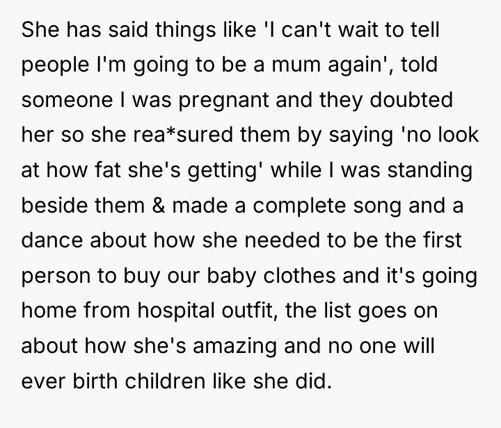She has said things like 'I can't wait to tell...