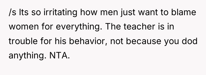 /s Its so irritating how men just want to blame...