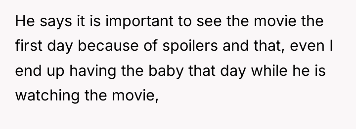 He says it is important to see the movie the...