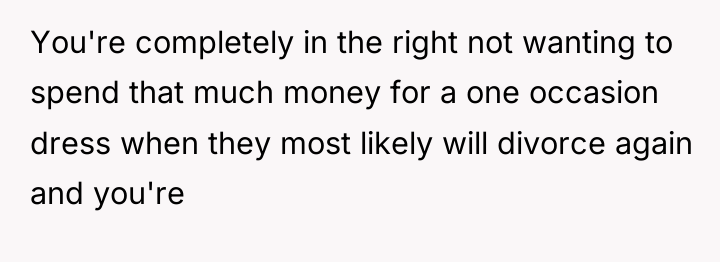 You're completely in the right not wanting to spend that...