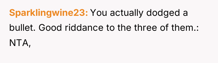 Sparklingwine23 You actually dodged a bullet. Good riddance to the...