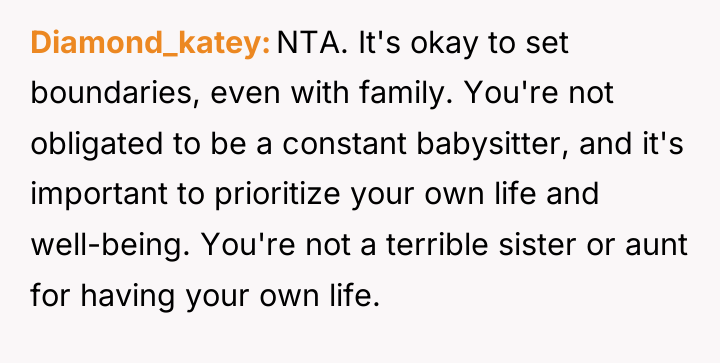 Diamond_katey NTA. It's okay to set boundaries, even with family....