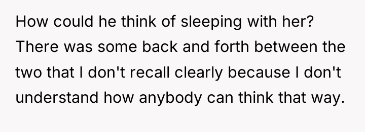 How could he think of sleeping with her? There was...