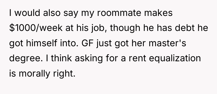 I would also say my roommate makes $1000/week at his...