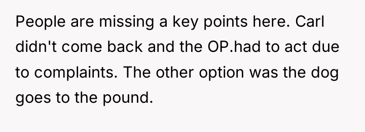 People are missing a key points here. Carl didn't come...