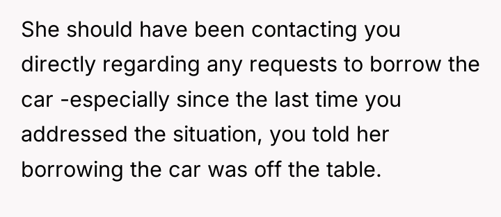 She should have been contacting you directly regarding any requests...
