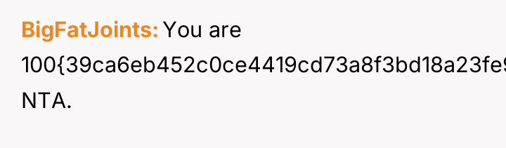 BigFatJoints You are 100{39ca6eb452c0ce4419cd73a8f3bd18a23fe95ab4febb092bc2ab1b542eeea82f} NTA.