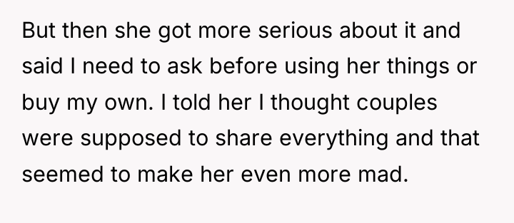 But then she got more serious about it and said...