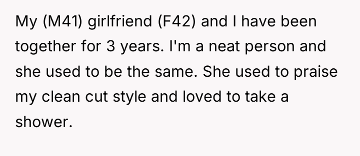 My (M41) girlfriend (F42) and I have been together for...