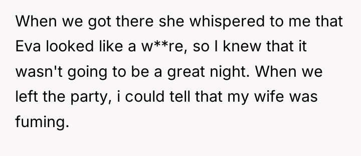 When we got there she whispered to me that Eva...