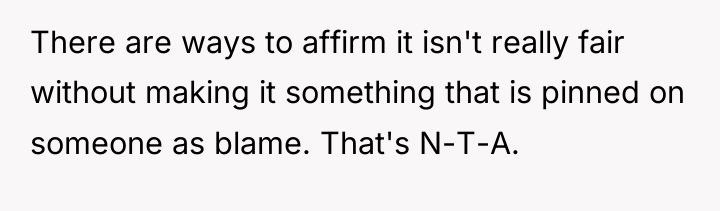 There are ways to affirm it isn't really fair without...