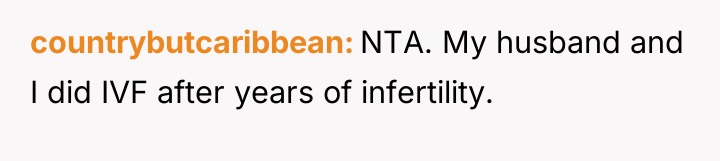 countrybutcaribbean NTA. My husband and I did IVF after years...