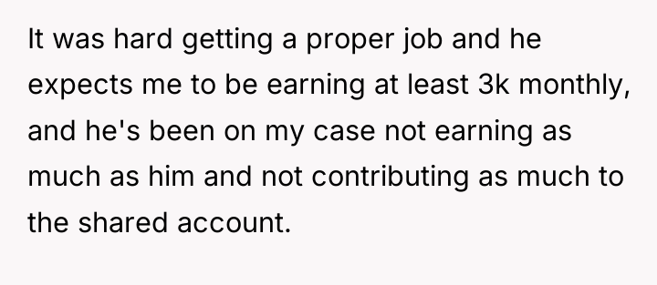 It was hard getting a proper job and he expects...
