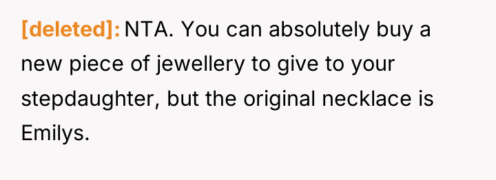 [deleted] NTA. You can absolutely buy a new piece of...