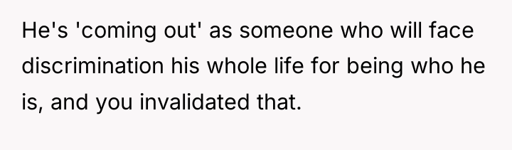 He's 'coming out' as someone who will face discrimination his...