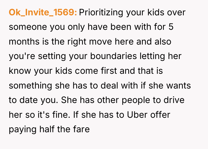 Ok_Invite_1569 Prioritizing your kids over someone you only have been...