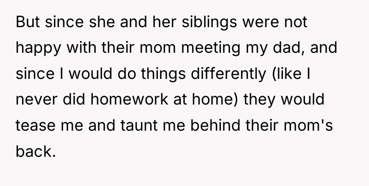 But since she and her siblings were not happy with...