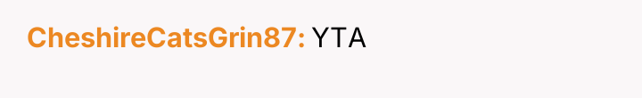 CheshireCatsGrin87 YTA