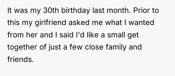 It was my 30th birthday last month. Prior to this...
