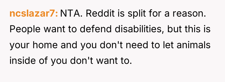 ncslazar7 NTA. Reddit is split for a reason. People want...