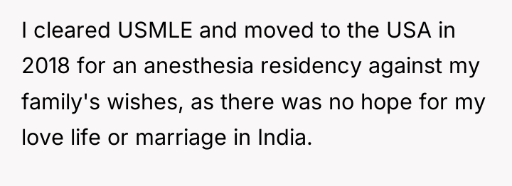 I cleared USMLE and moved to the USA in 2018...
