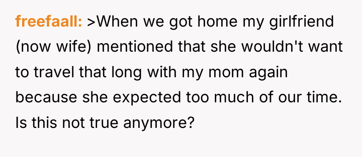 freefaall >When we got home my girlfriend (now wife) mentioned...
