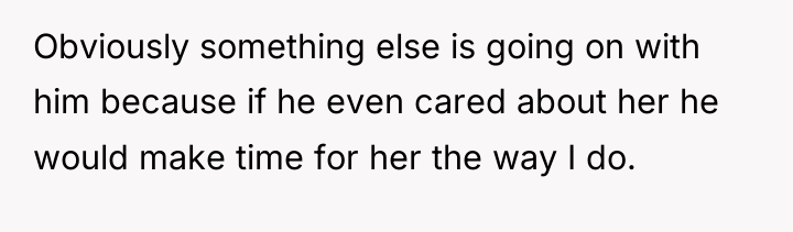 Obviously something else is going on with him because if...