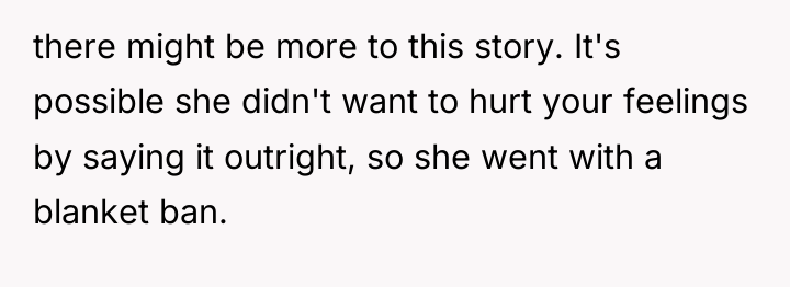 there might be more to this story. It's possible she...