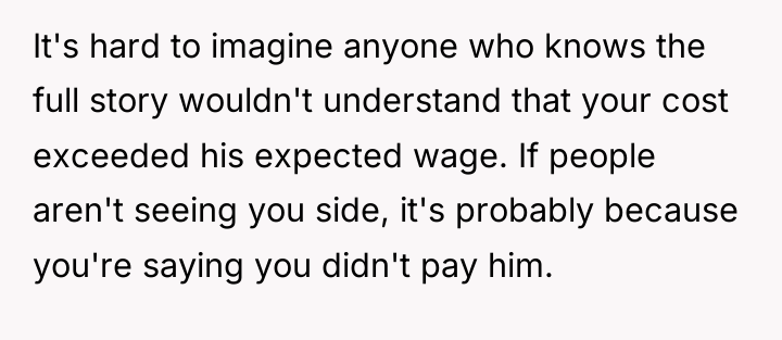 It's hard to imagine anyone who knows the full story...
