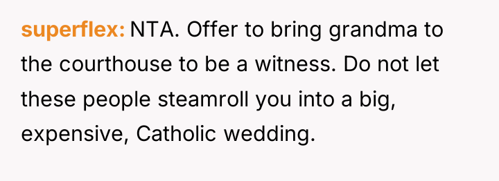 superflex NTA. Offer to bring grandma to the courthouse to...
