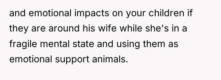 and emotional impacts on your children if they are around...