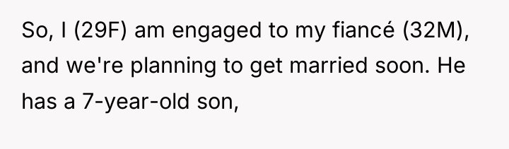 So, I (29F) am engaged to my fiancé (32M), and...