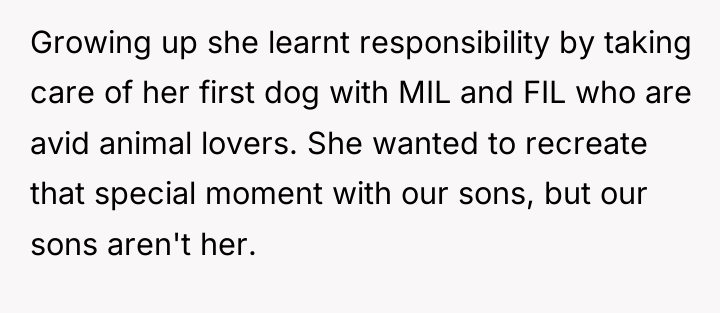 Growing up she learnt responsibility by taking care of her...