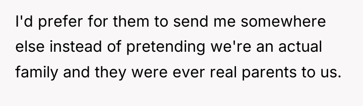 I'd prefer for them to send me somewhere else instead...