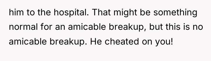 him to the hospital. That might be something normal for...