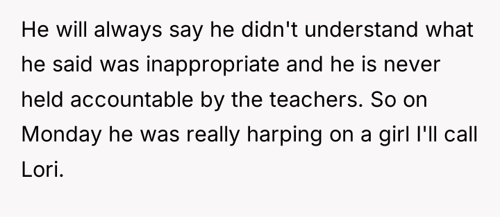 He will always say he didn't understand what he said...