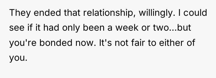 They ended that relationship, willingly. I could see if it...