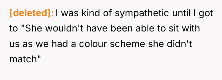 [deleted] I was kind of sympathetic until I got to...