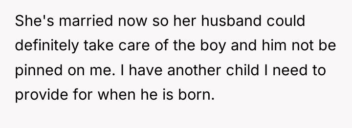 She's married now so her husband could definitely take care...