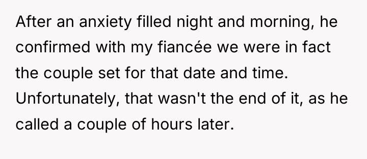 After an anxiety filled night and morning, he confirmed with...