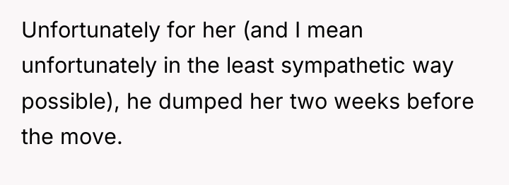 Unfortunately for her (and I mean unfortunately in the least...
