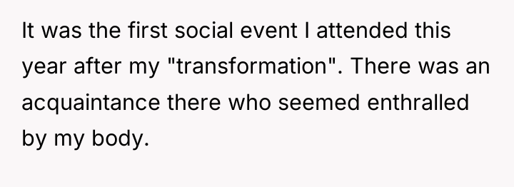 It was the first social event I attended this year...