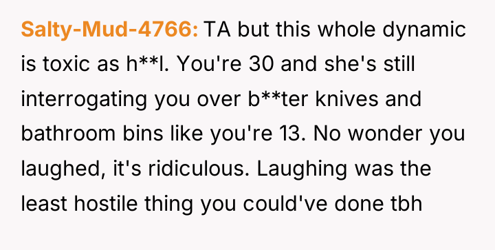Salty-Mud-4766 TA but this whole dynamic is toxic as h**l....