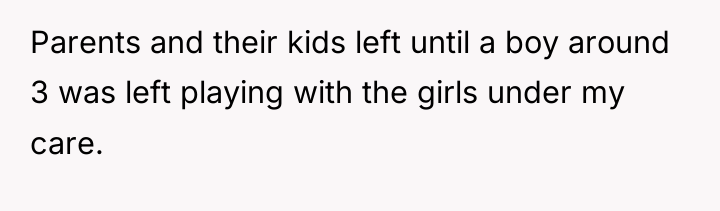 Parents and their kids left until a boy around 3...