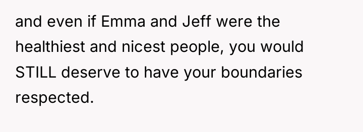 and even if Emma and Jeff were the healthiest and...