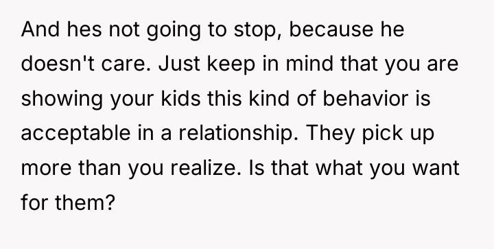 And hes not going to stop, because he doesn't care....